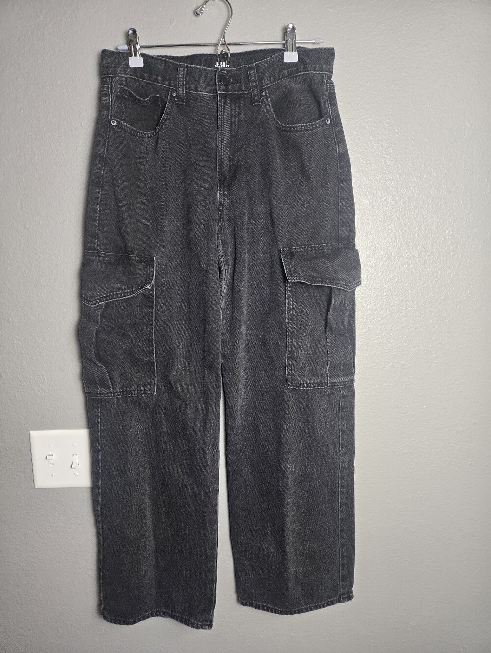 JBD Black Wide Leg Baggy Jeans Size 28